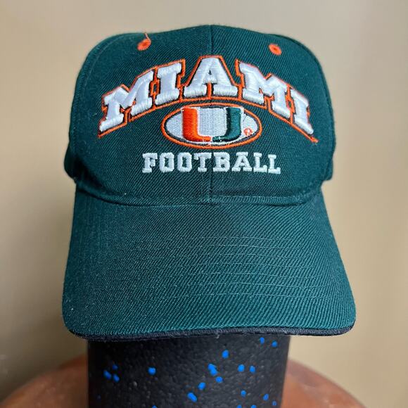 University of Miami football ZEPHYR THE Z HAT embroidered wool strap back hat - Picture 1 of 6